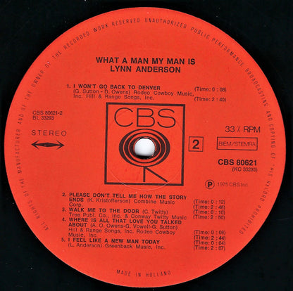 Lynn Anderson : What A Man My Man Is (LP, Album)