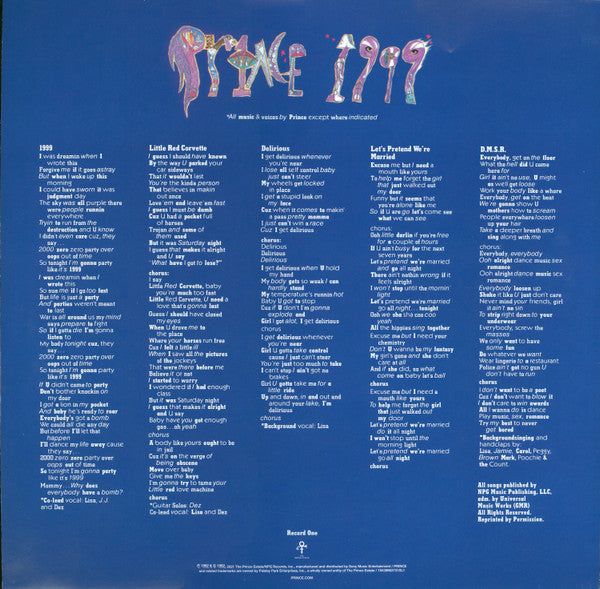 Prince : 1999 (2xLP, Album, RE, RM, 150)