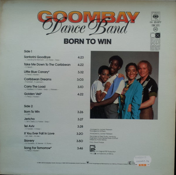 Goombay Dance Band : Born To Win (LP, Album, CX )