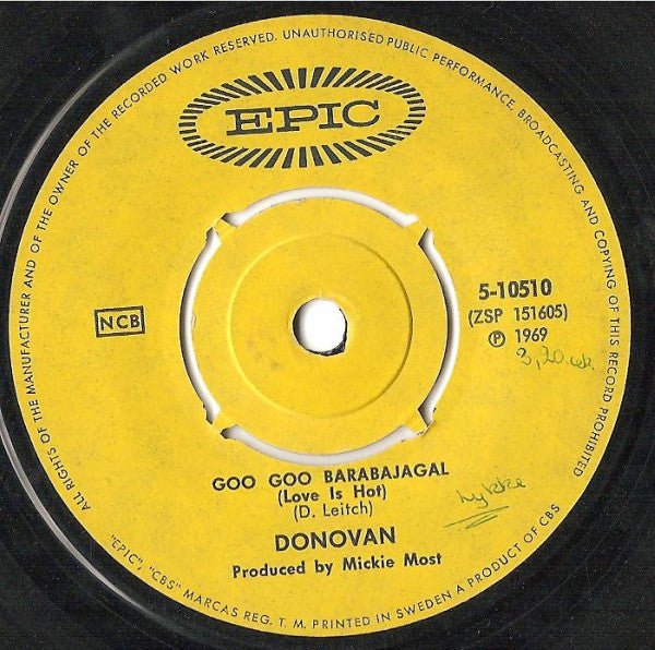Donovan : Goo Goo Barabajagal (Love Is Hot) (7")
