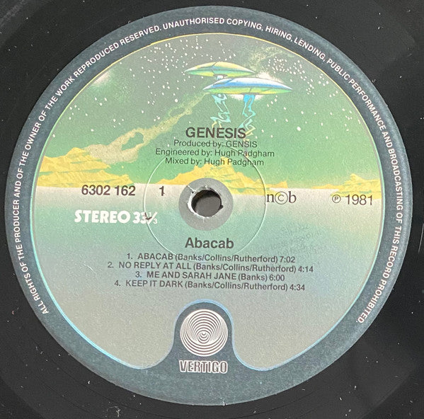 Genesis : Abacab (LP, Album, RE, RBY)