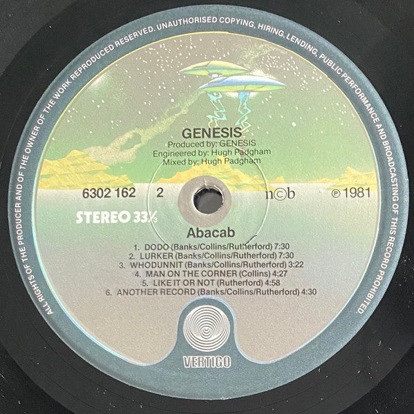 Genesis : Abacab (LP, Album, RE, RBY)