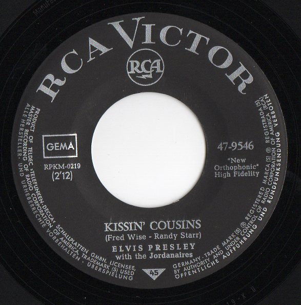 Elvis Presley : Kissin' Cousins (7", Single)
