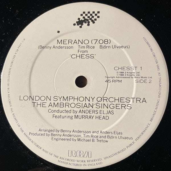 Murray Head : One Night In Bangkok (12")