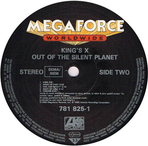 King's X : Out Of The Silent Planet (LP, Album)