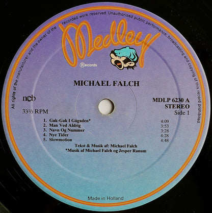 Michael Falch : Michael Falch (LP, Album, RE, Pin)