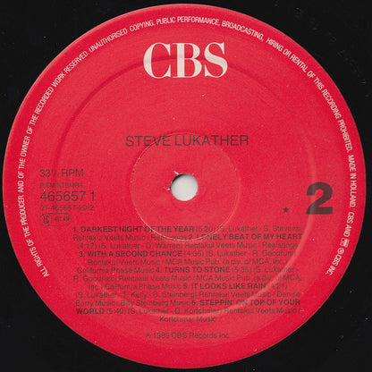 Steve Lukather : Lukather (LP, Album)