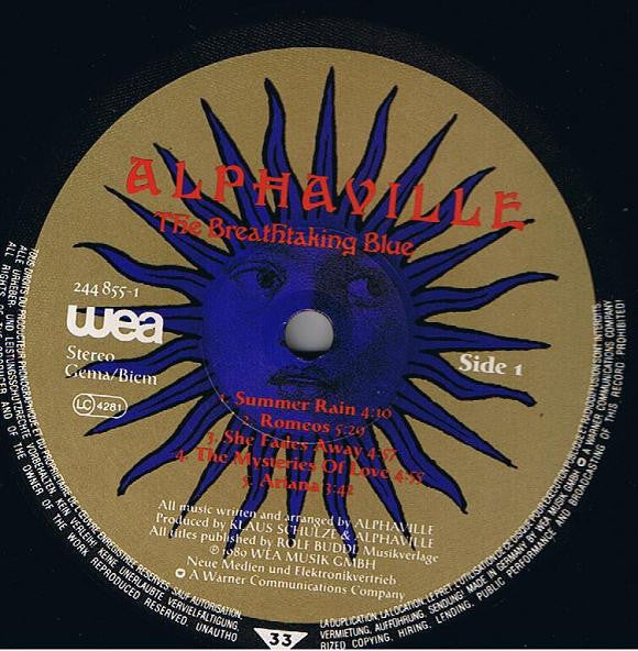 Alphaville : The Breathtaking Blue (LP, Album)