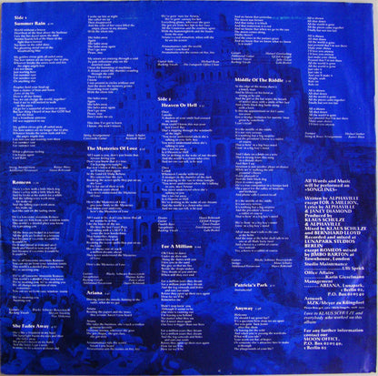 Alphaville : The Breathtaking Blue (LP, Album)