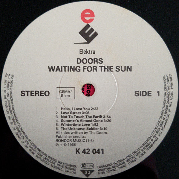 The Doors : Waiting For The Sun (LP, Album, RE)