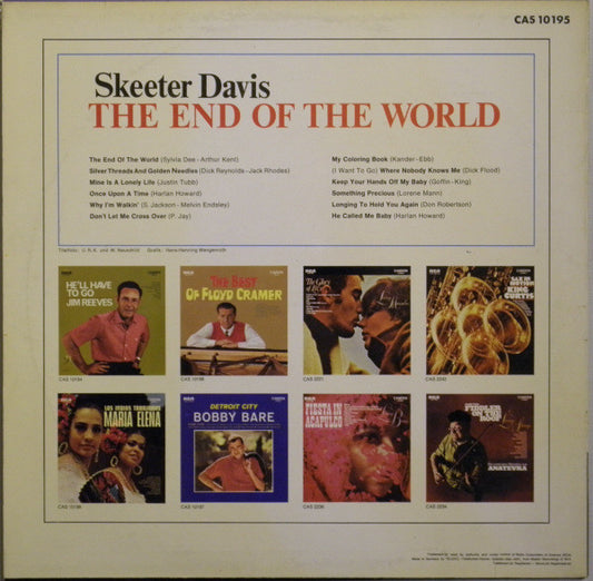Skeeter Davis : The End Of The World (LP, Album, RE)