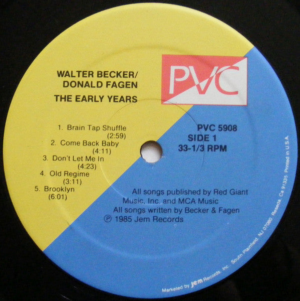 Walter Becker, Donald Fagen : The Early Years (LP, Album, RE)