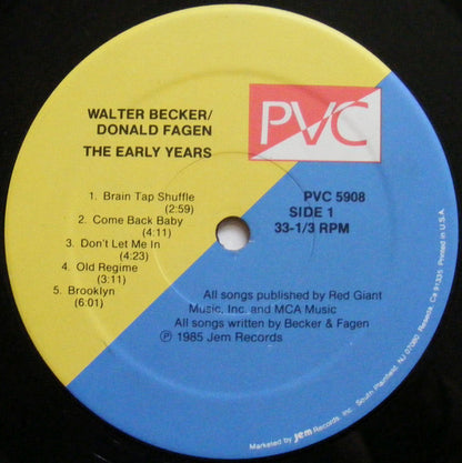 Walter Becker, Donald Fagen : The Early Years (LP, Album, RE)