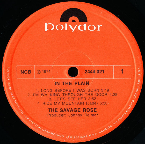 The Savage Rose* : In The Plain (LP, Album, RE)