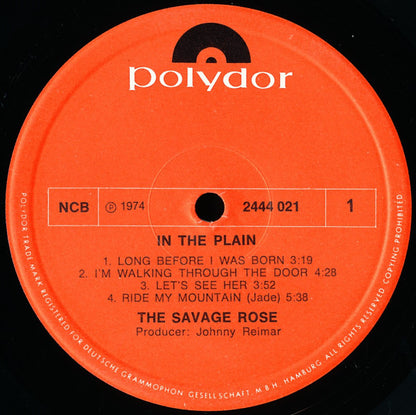 The Savage Rose* : In The Plain (LP, Album, RE)
