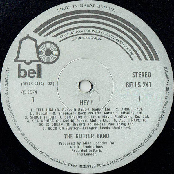 The Glitter Band : Hey! (LP, Album)
