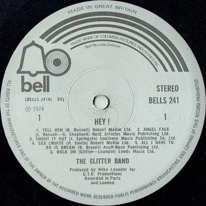 The Glitter Band : Hey! (LP, Album)