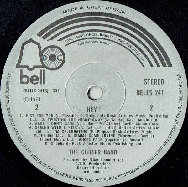 The Glitter Band : Hey! (LP, Album)