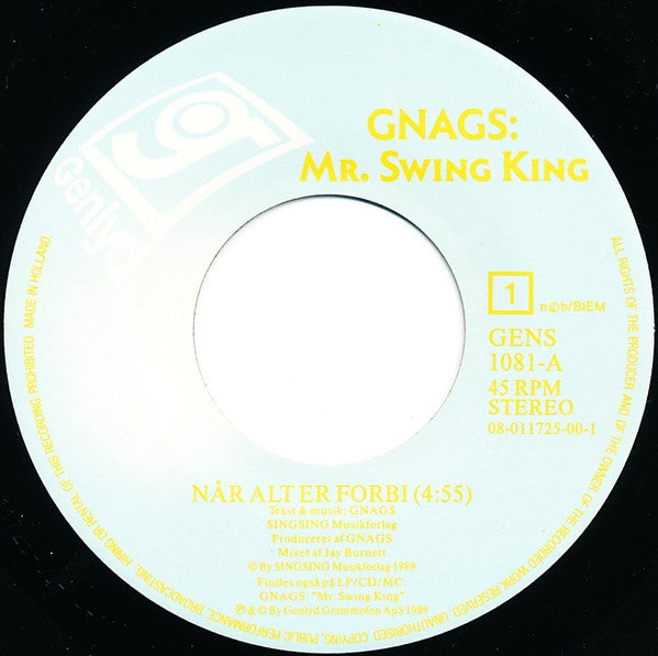 Gnags : Når Alt Er Forbi (7", Single)