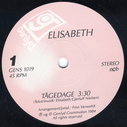Elisabeth (3) : Tågedage (7", Single)