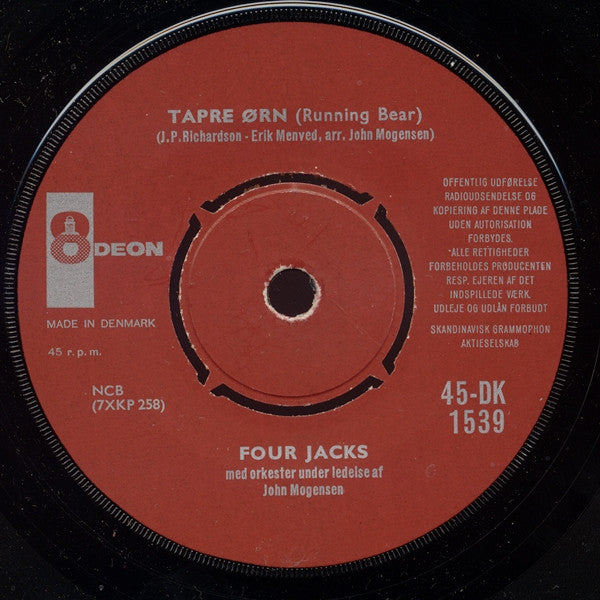 Four Jacks : O Marie, Jeg Vil Hjem (7", RE)