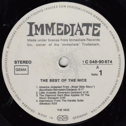 The Nice : The Best Of The Nice (LP, Comp, "TH)