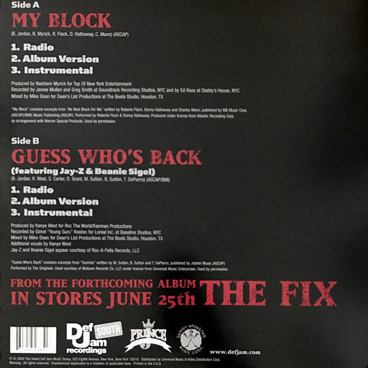 Scarface (3) : My Block (12")