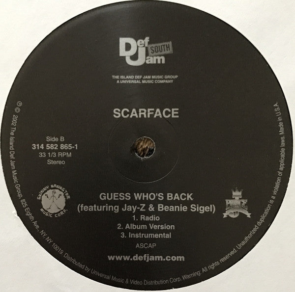 Scarface (3) : My Block (12")