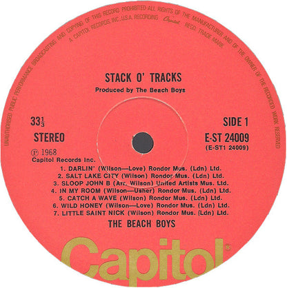 The Beach Boys : Stack O' Tracks (LP, Comp, RE)