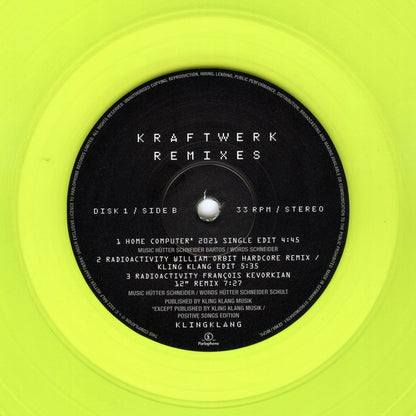 Kraftwerk : Remixes (3xLP, Comp, Ltd, Yel)