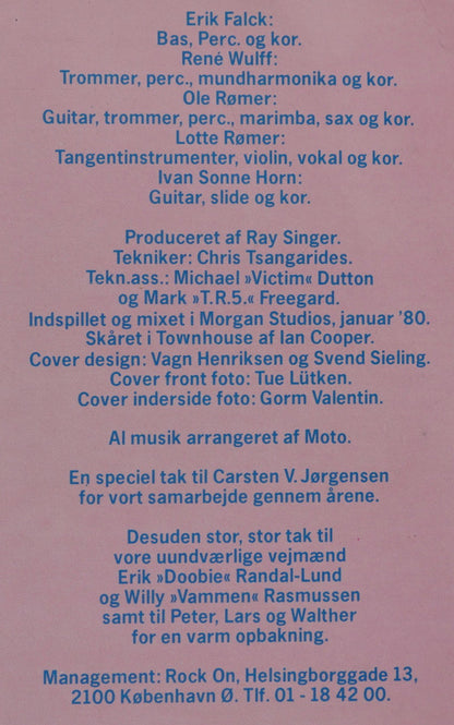 C.V. Moto : Lampefeber (LP, Album)