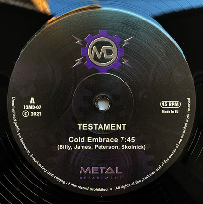 Testament (2) : Cold Embrace (12", S/Sided, Etch, Ltd, Num)