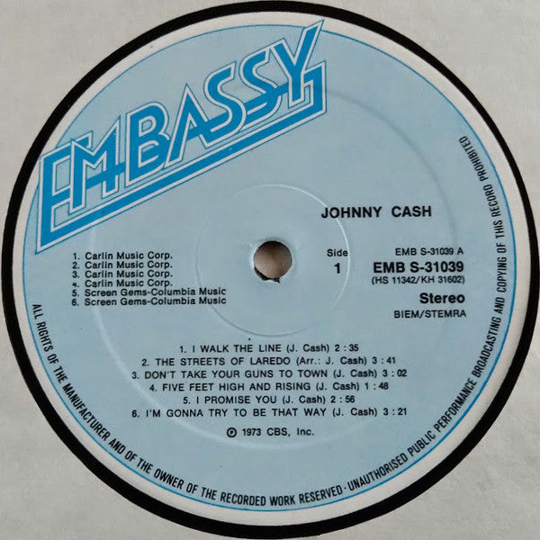Johnny Cash : Johnny Cash (LP, Comp)