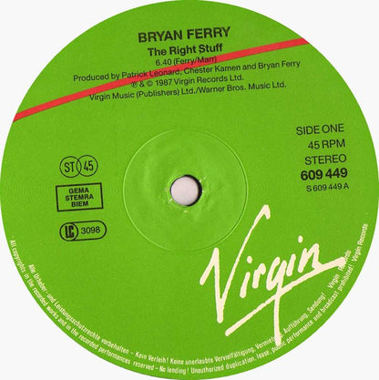 Bryan Ferry : The Right Stuff (12")