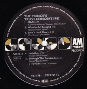 Various : The Prince's Trust Concert 1987 (2xLP, Album)