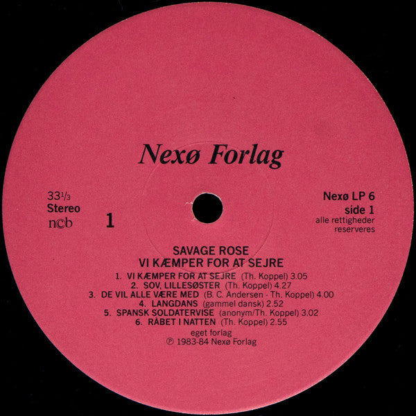 Savage Rose : Vi Kæmper For At Sejre (LP, Album)