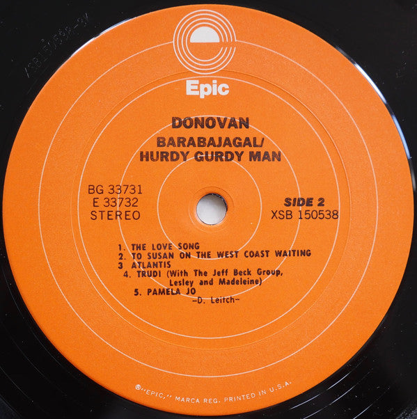 Donovan : Barabajagal / Hurdy Gurdy Man (2xLP, Comp, Gat)