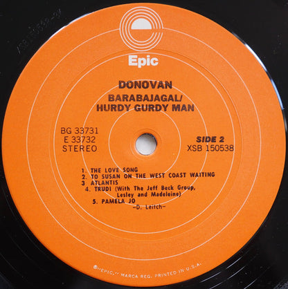 Donovan : Barabajagal / Hurdy Gurdy Man (2xLP, Comp, Gat)