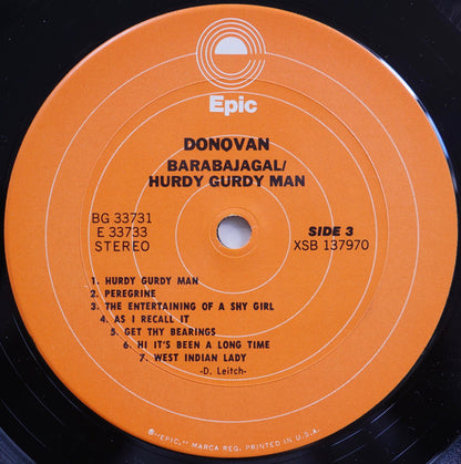 Donovan : Barabajagal / Hurdy Gurdy Man (2xLP, Comp, Gat)