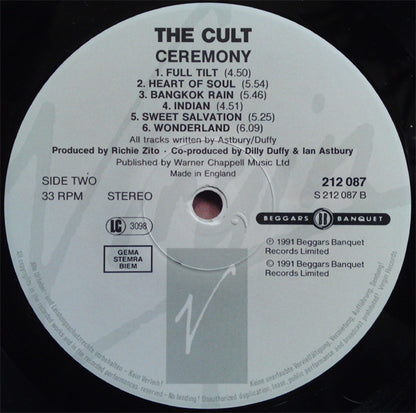 The Cult : Ceremony (LP, Album)