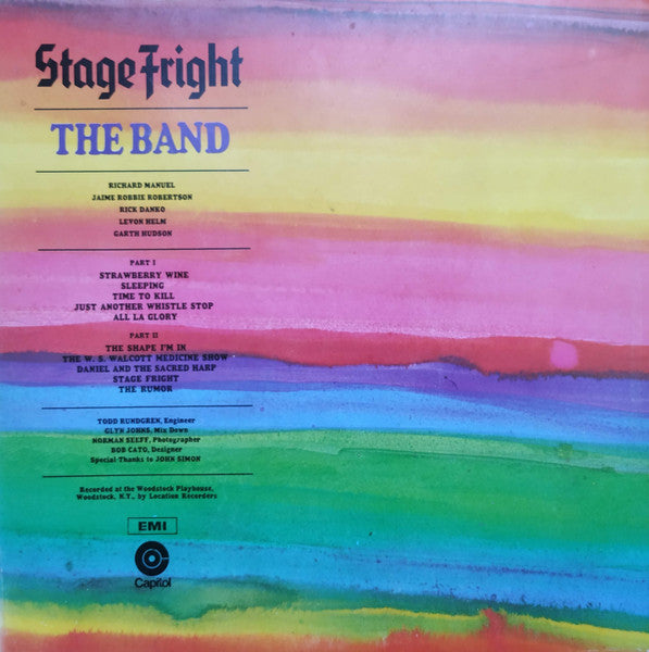 The Band : Stage Fright (LP, Album, Gat)