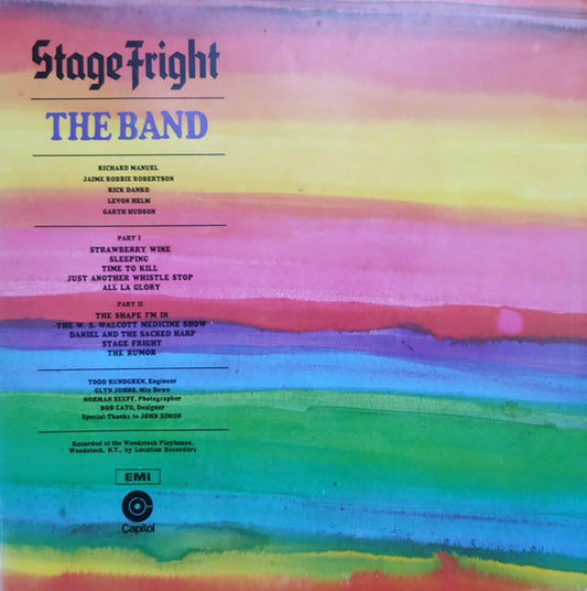The Band : Stage Fright (LP, Album, Gat)