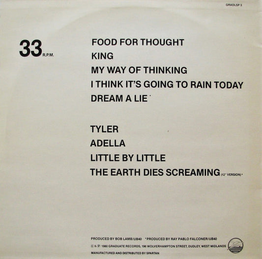 UB40 : The Singles Album (LP, Album, Comp)