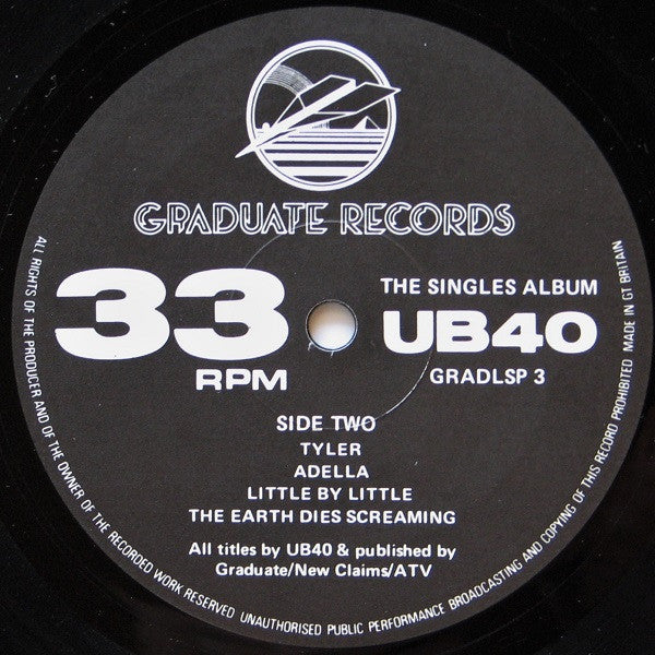 UB40 : The Singles Album (LP, Album, Comp)