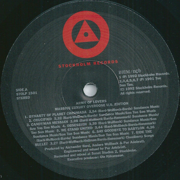 Army Of Lovers : Massive Luxury Overdose (U.S. Edition) (LP, Album)