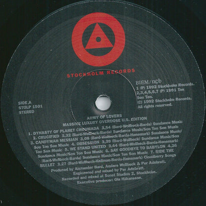 Army Of Lovers : Massive Luxury Overdose (U.S. Edition) (LP, Album)
