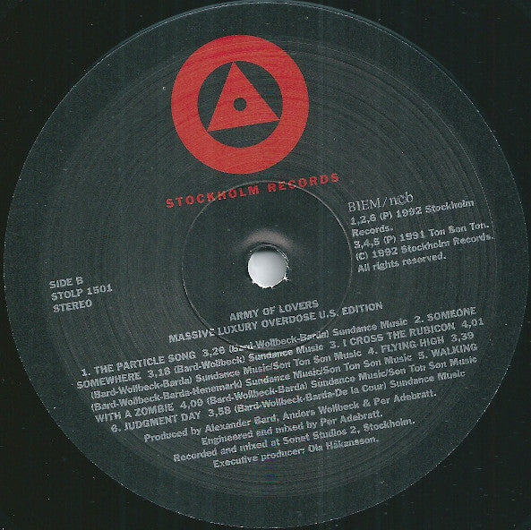 Army Of Lovers : Massive Luxury Overdose (U.S. Edition) (LP, Album)