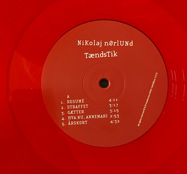 Nikolaj Nørlund : Tændstik (LP, RE, Red)