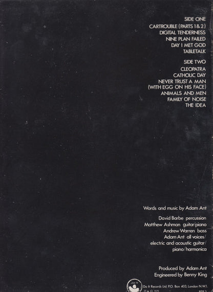 Adam And The Ants : Dirk Wears White Søx (LP, Album, RP, Dam)