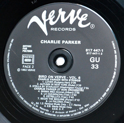 Charlie Parker : Bird On Verve - Volume 6 (LP, Comp)